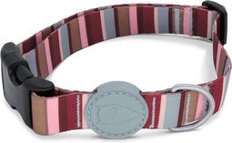 Morso - Halsband Hond Gerecycled Skyline Rood / Roze