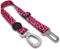 Morso - Honden Autogordel - Gerecycled - Bubble Leo Roze - 40-65X2.5 cm
