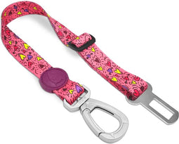 Morso honden autogordel gerecycled pink think roze 40-65x1,5 cm tot 4 kg