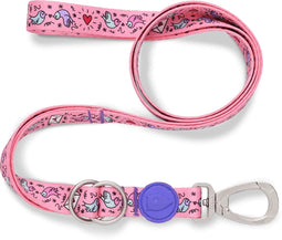 Morso - Hondenriem Verstelbaar - Gerecycled - Sweet Tweet Roze - M - 75-230X1,5 cm