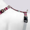 Morso - Hondentuig H-Tuig - Gerecycled - Skyline Rood/ Roze - 70-100X2,5 cm