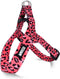 Morso - Mini Hondentuig - Verstelbaar - Gerecycled - Bubble Leo Roze - 24-32X1.5 cm