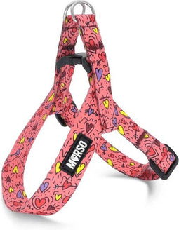 Morso - Mini Hondentuig Verstelbaar Gerecycled Pink Think Roze