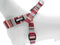 Morso - Mini Hondentuig Verstelbaar Gerecycled Skyline Rood / Roze