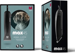 Moser Tondeuse Max 45 Scheerkop 1 Mm + 2 Opzetkam - Hondenvachtverzorging - Zwart