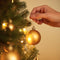 tectake - Set van 100 kerstballen - Goud - Mat glanzend glimmend (100 stuks)