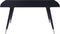 MOSSLE - Rechthoekige eettafel - Zwart - 160 x 90 cm - MDF