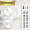MostEssential Premium 13-Voudige Stekkerdoos - Stekkerdoos met Schakelaar - Stekkerdoos met USB - Stekkerdoos met Overspanbeveiliging – Overspanningsbeveiliging - 10 Stopcontacten & 3 USB Oplaadpoorten – 2M Verlengsnoer – Antislip - Wit