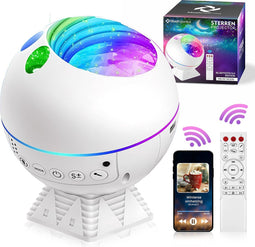 MostEssential Premium Sterren Projector - Bluetooth 5.0 Edition - Galaxy Projector - Sterrenhemel Projector - 40 Kleureffecten - 2023 MODEL