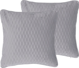 MOTARI - Sierkussen set van 2 - Grijs - 45 x 45 cm - Polyester