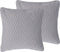 MOTARI - Sierkussen set van 2 - Grijs - 45 x 45 cm - Polyester