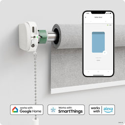 MotionBlinds Upgrade Kit - Slimme Rolgordijnen - Universele gordijnmotor- Elektrisch Rolgordijn - Automatisch rolgordijn - Wit