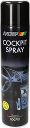 MoTip Car Care Black Cockpitspray Semi Gloss - 600ml - Zijdeglans - Diep Zwarte Afwerking