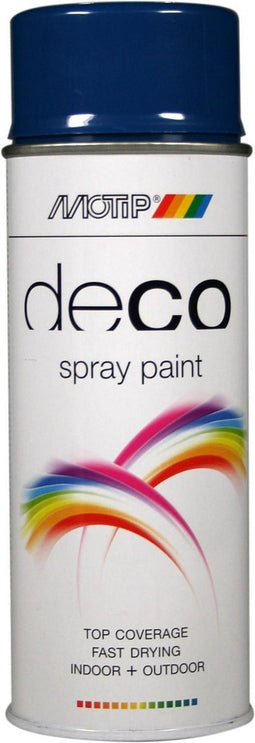 Motip deco alkyd hoogglans lak RAL 5010 enzian blauw (01634) - 400 ml.