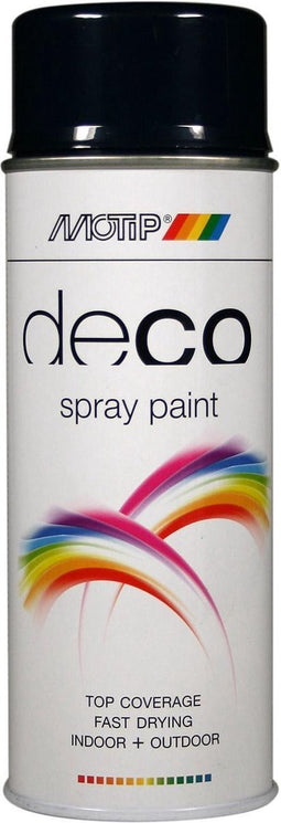 Motip deco alkyd hoogglans lak RAL 5011 staalblauw (01635) - 400 ml.