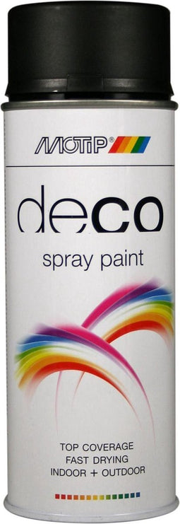 Motip Deco Spray Paint - Deep Black