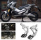 Motorfiets voetsteun voetsteun bijrijder voetsteunen pedaal set achter geschikt voor X-ADV 750 17-19 default Silver titanium.