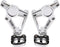 Motorfiets voetsteun voetsteun bijrijder voetsteunen pedaal set achter geschikt voor X-ADV 750 17-19 default Silver titanium.
