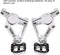 Motorfiets voetsteun voetsteun bijrijder voetsteunen pedaal set achter geschikt voor X-ADV 750 17-19 default Silver titanium.