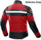 Motorjas motorjas winddicht volledige lichaam 5 beschermende Gear Armor voor mannen vrouwen dames... M Rood