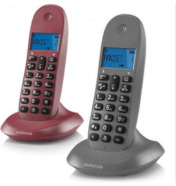 Motorola C1001L - Duo DECT telefoon - Zwart - 2 handsets
