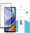 Motorola Moto E32/E32s screenprotector - Full Cover - Gehard glas - Zwart - Just in Case