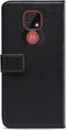 Motorola Moto E7 Bookcase hoesje - Mobilize - Effen Zwart - Kunstleer