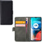 Motorola Moto E7 Bookcase hoesje - Mobilize - Effen Zwart - Kunstleer