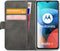 Motorola Moto E7 Bookcase hoesje - Mobilize - Effen Zwart - Kunstleer