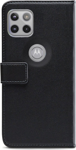 Motorola Moto G 5G Bookcase hoesje - Mobilize - Effen Zwart - Kunstleer