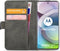 Motorola Moto G 5G Bookcase hoesje - Mobilize - Effen Zwart - Kunstleer