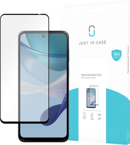 Motorola Moto G23 Full Cover Tempered Glass - Screenprotector - Black