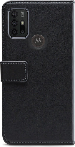 Motorola Moto G30 Bookcase hoesje - Mobilize - Effen Zwart - Kunstleer