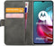 Motorola Moto G30 Bookcase hoesje - Mobilize - Effen Zwart - Kunstleer