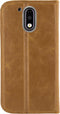 Motorola Moto G4 Plus Hoesje - Mobilize - Premium Gelly Serie - Kunstlederen Bookcase - Bruin - Hoesje Geschikt Voor Motorola Moto G4 Plus