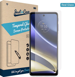 Motorola Moto G51 5G screenprotector - Gehard glas - Transparant - Just in Case
