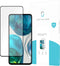 Motorola Moto G52 screenprotector - Full Cover - Gehard glas - Zwart - Just in Case