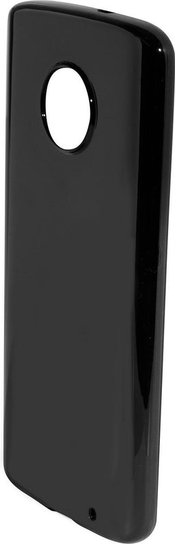 Motorola Moto G6 Plus hoesje - Schokabsorberend TPU - Grip Coating - Zwart - Mobiparts
