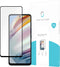 Motorola Moto G60 screenprotector - Full Cover - Gehard glas - Transparant - Just in Case