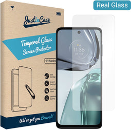 Motorola Moto G62 5G screenprotector - Gehard glas - Transparant - Just in Case