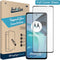 Motorola Moto G72 screenprotector - Full Cover - Gehard glas - Zwart - Just in Case