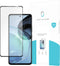 Motorola Moto G72 screenprotector - Full Cover - Gehard glas - Zwart - Just in Case