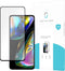 Motorola Moto G82 screenprotector - Full Cover - Gehard glas - Zwart - Just in Case