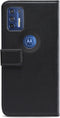 Motorola Moto G9 Plus Bookcase hoesje - Mobilize - Effen Zwart - Kunstleer