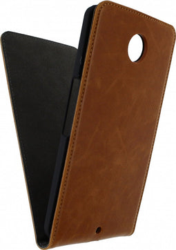 Motorola Nexus 6 Hoesje - Mobilize - Premium Magnet Serie - Kunstlederen Flipcase - Bruin - Hoesje Geschikt Voor Motorola Nexus 6