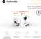 Motorola Nursery PIP1010 CONNECT Babyfoon - Baby Camera - Bedienen met Motorola Nursery App - Kantelen, Draaien en Inzoomen - Nachtzicht, Twee-Weg Communicatie, Slaapliedjes en Meer - Wit