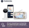 Motorola Nursery VM65X Connect - Baby Videomonitor met Wiegbevestiging - 5 inch 1080p Wi-Fi - Verbonden met Motorola Nursery App - Flexibele Magnetische Camera Montage - Wit