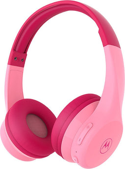 Motorola Sound Koptelefoon - MOTO JR300 - voor Kinderen - met Volumebegrenzer - Bluetooth - Audio Splitter - Roze
