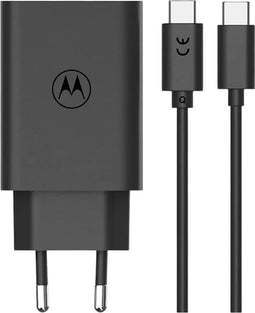 Motorola TurboPower 30W Thuislader Snellader met USB-C Kabel - Zwart