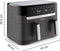 Moulinex Dual Easy Fry EZ905B20 - Dubbele Heteluchtfriteuse - 8,3L